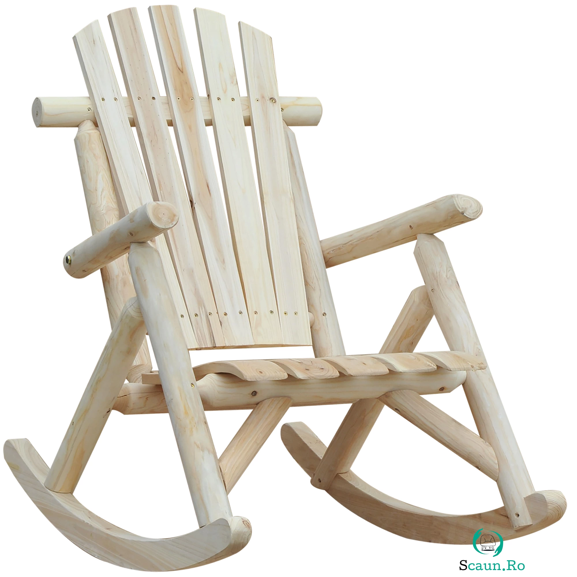 Outsunny Scaun Balansoar de Gradina stil Adirondack din Lemn 66x96x98cm | Aosom Ro la 519.99 lei ron