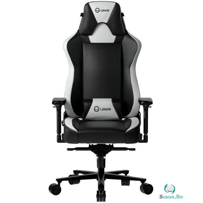 Scaun Gaming Base 311 150kg Negru / Alb