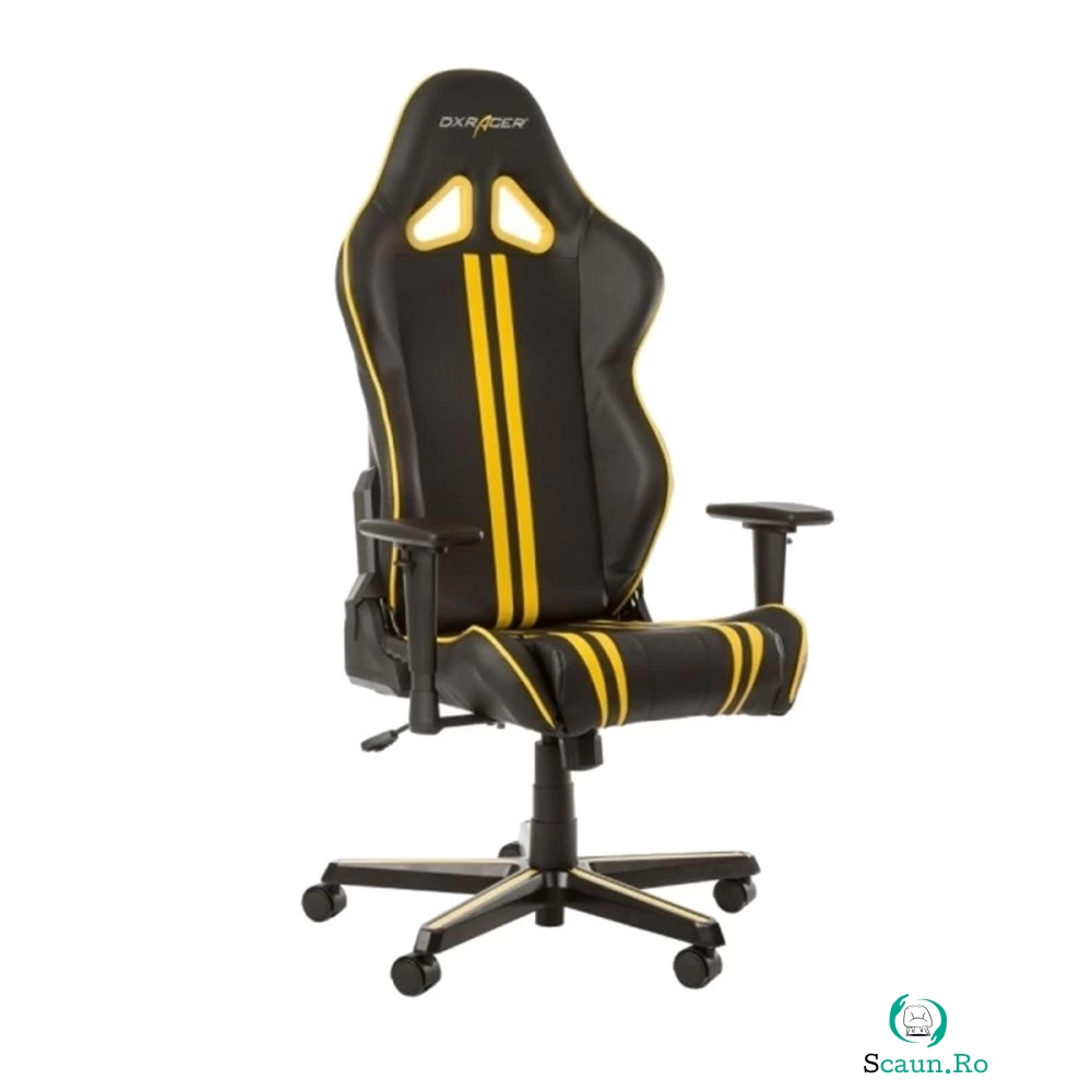 Scaun gaming DXRacer Racing R9, Galben