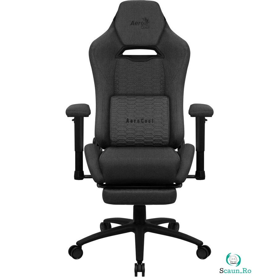 AEROCOOL Scaun gaming Aerocool ROYALASHBK Premium Ergonomic Aeroweave Technology, Negru