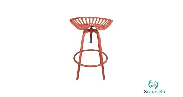 Scaun metalic de bar cu sezut model Tractor