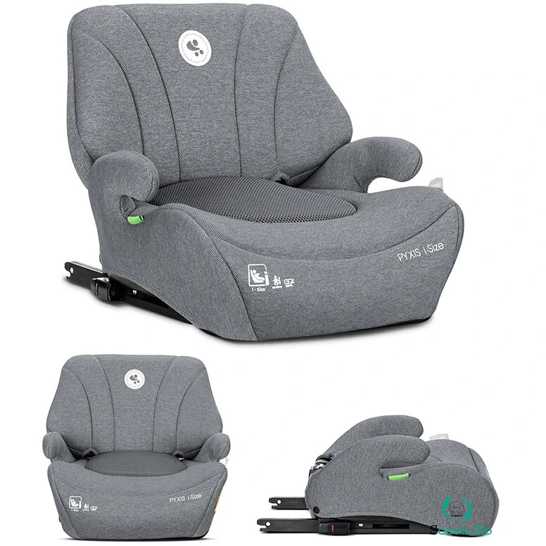 Inaltator Auto pentru Copii Pyxis i-Size Isofix tip Booster cu Spatar Detasabil 6-12 Ani 125-150 Cm Grey la 199.99 lei ron