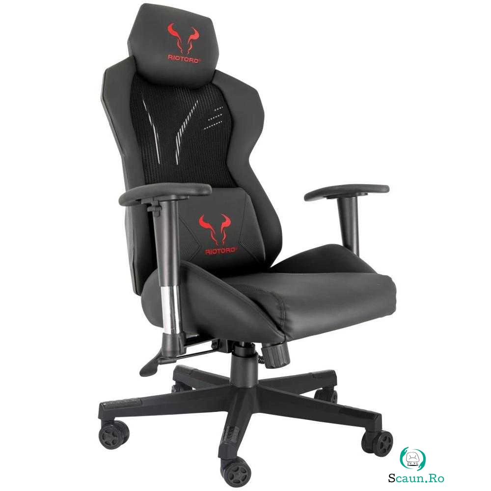 Scaun gaming Riotoro Spitfire M2 Mesh, Negru